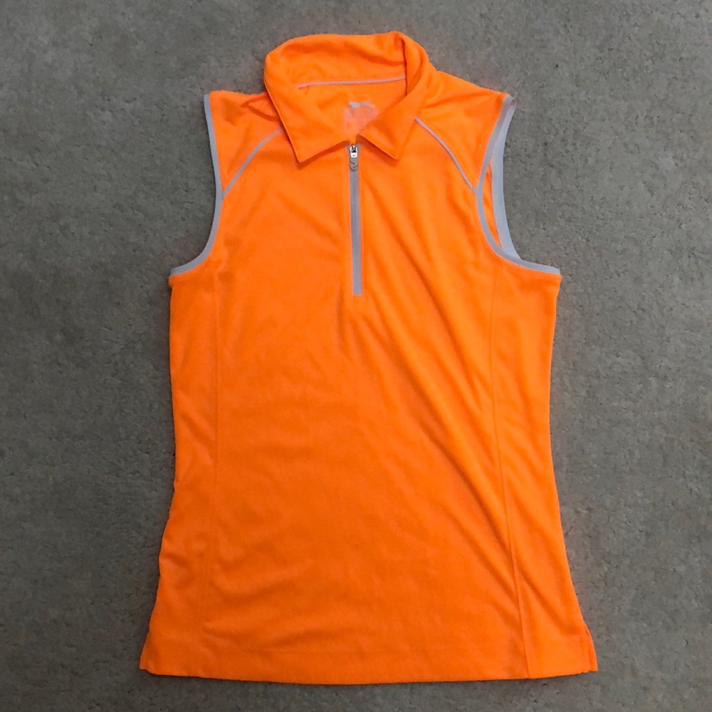 Slazenger Golf Neon Orange Tank